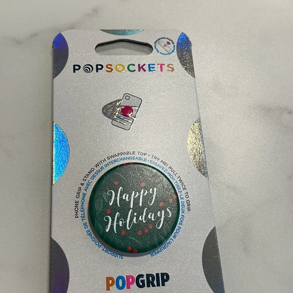 Pop sockets happy holiday